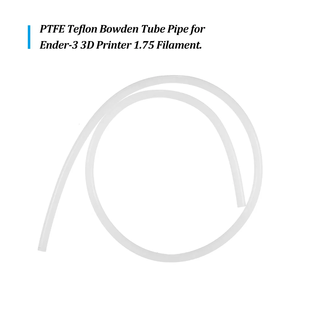 PTFE Teflon Bowden Tube 2mm ID 4mm OD for Creality Ender-3 1.75mm 3D Printer