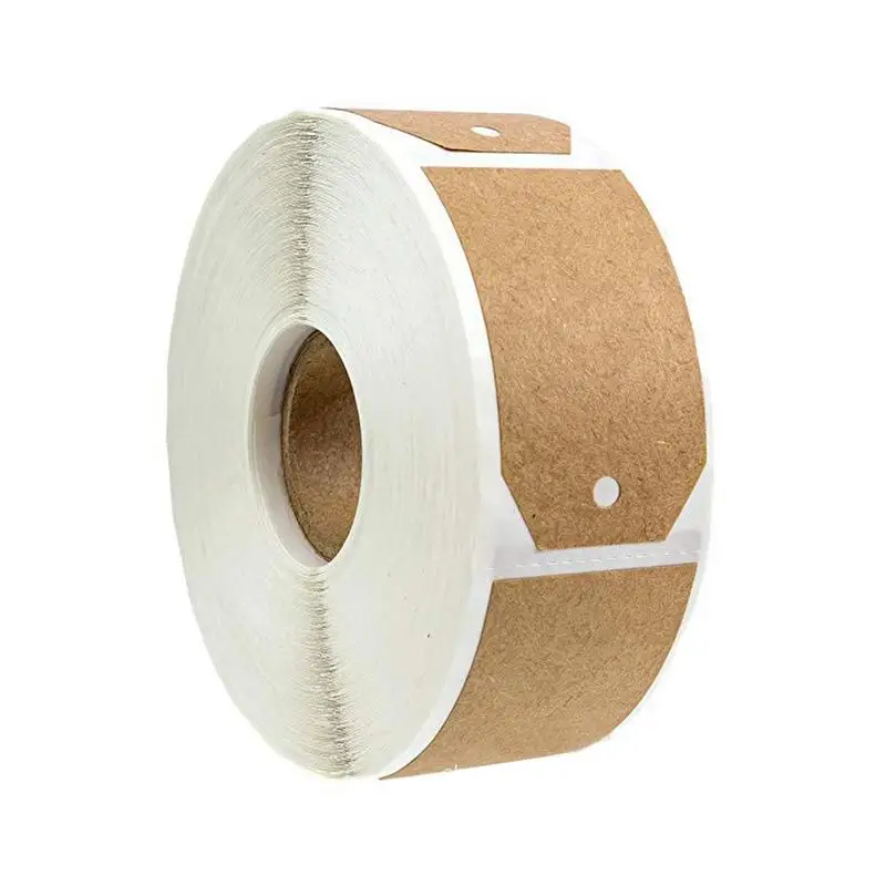 

Natural Brown Kraft Stickers 300PCS Labels Per Roll Easy To Use Permanent Adhesive Decorative Stickers Quick Delivery
