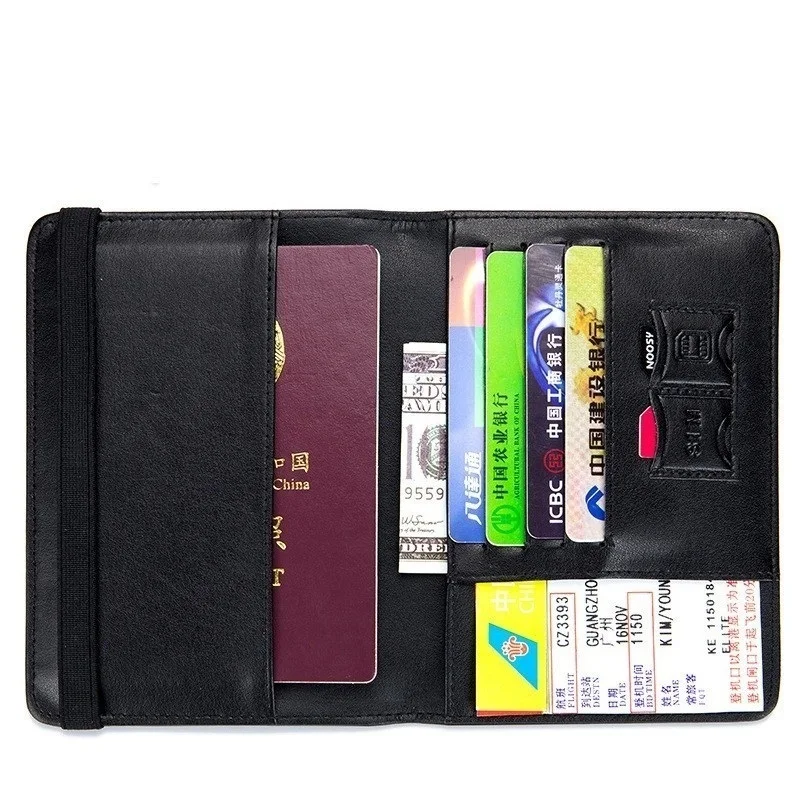 Мужские обложки для паспорта Твердые папки для кредитных карт ручной работы RFID чехол держатель для паспорта аксессуары для путешествий паспорт вязаный кошелек