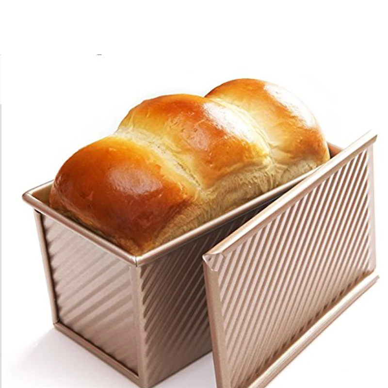 Форма для выпекания хлеба, тостов с антипригарным алюминиевым розовым золотом 19,5x10,3x11,3 СМ