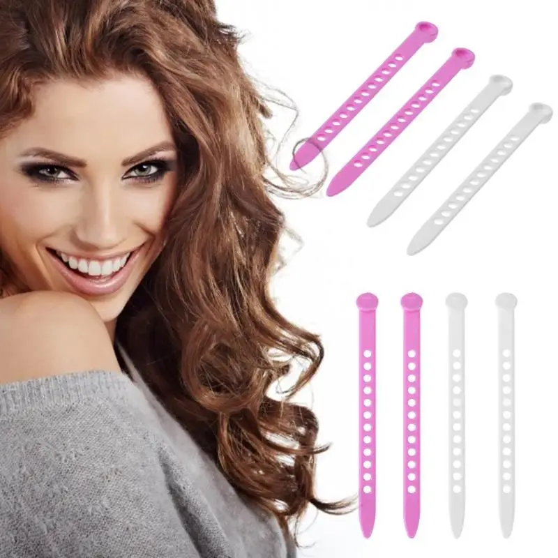20/50pcs Plastic Hair Inserting Needles Hollow out Fine Hair Pins for