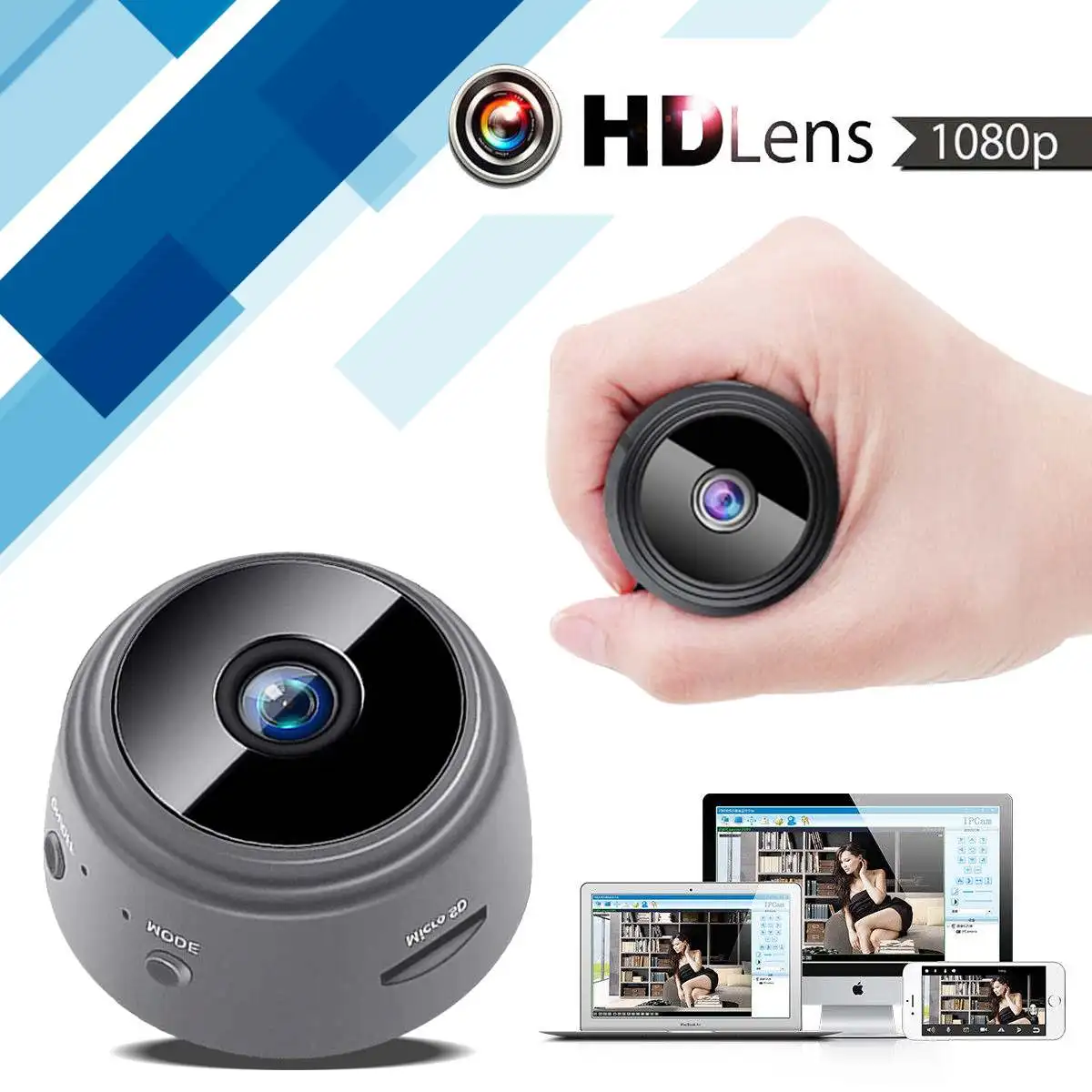 

Mini 1080P HD Wireless WiFi Smart Security IP Camera Mini Wifi Camera Monitor Home Magnetic CCTV Camera Security Camera