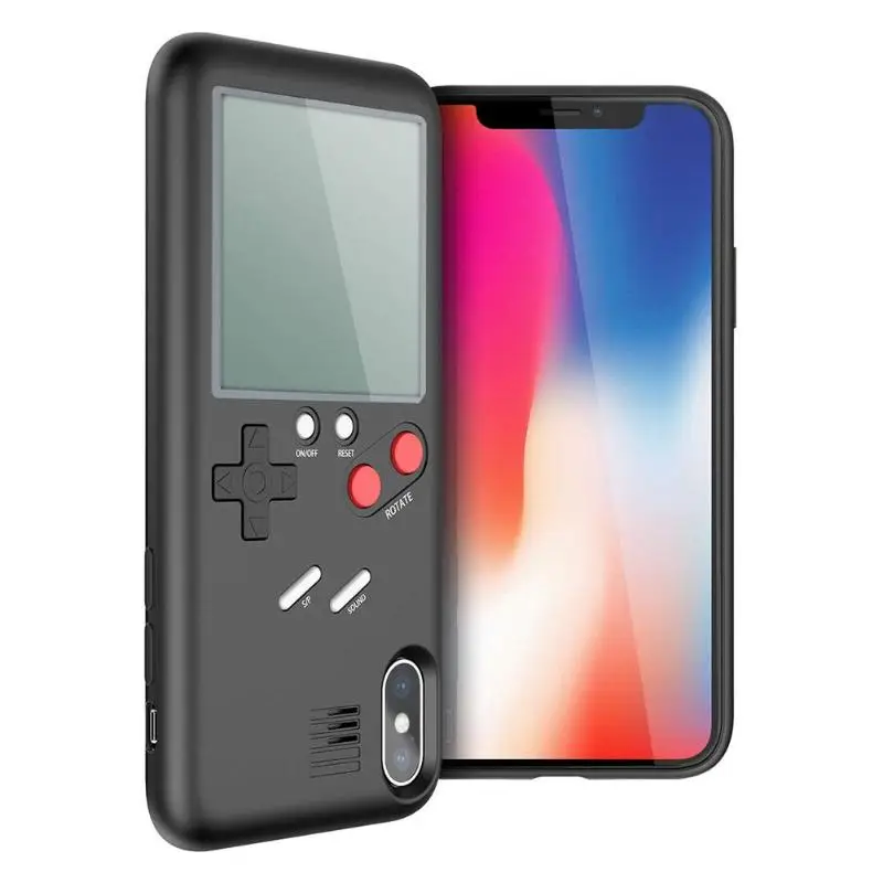 Новый чехол для телефона с игровым автоматом iPhone X 7 8 Ретро игровой консоли плеер