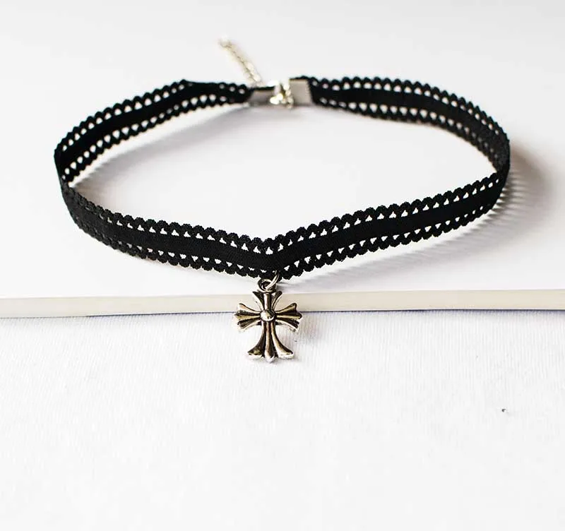 Promotion love Geometry Tattoo Clavicle Choker Necklace For Women Chain Jewelry big sale necklace spider snake cross wolf