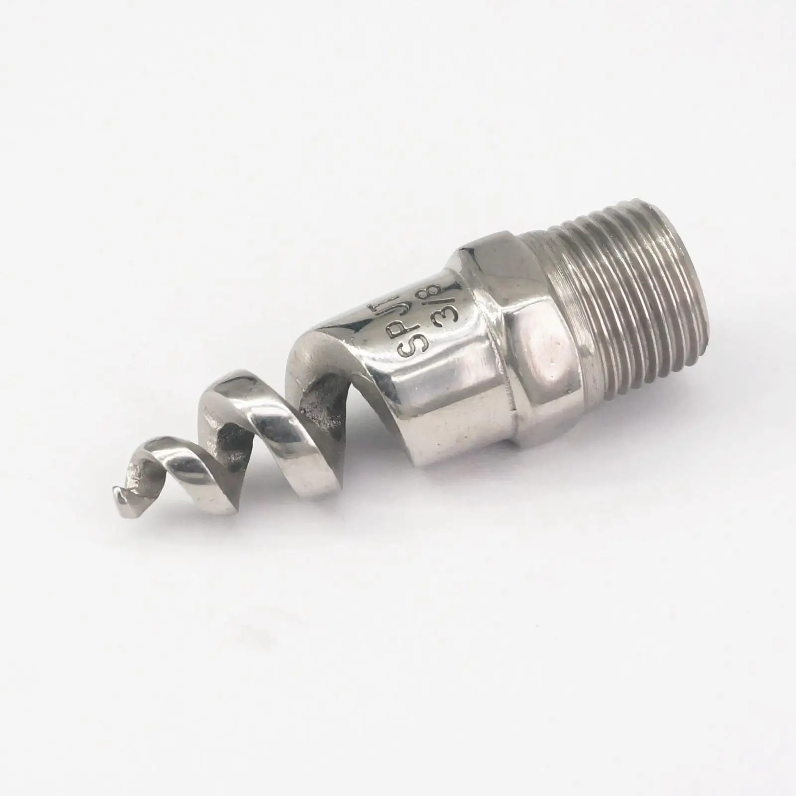 3/8" BSPT Male 316L Stainless Steel Spiral Cone Spray Nozzle For Garden