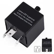 Carro 3-pin CF13 LED Eletrônico 12 v Flasher Relé Fix para Turn Signal Blinker