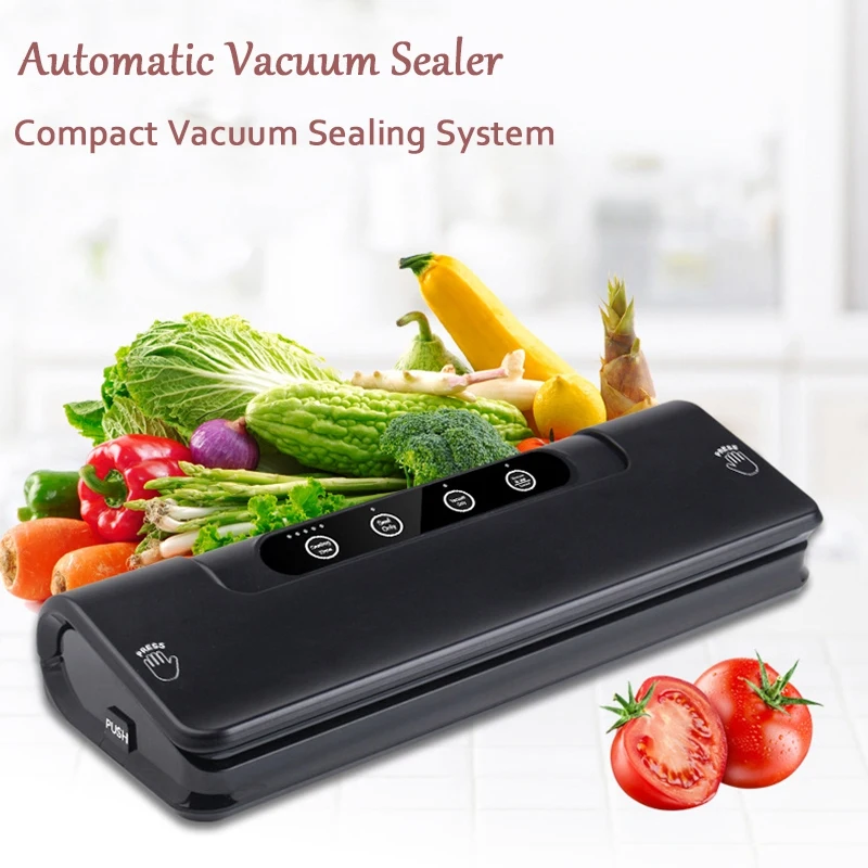 Household Vacuum Packer Food Vacuum Sealer Multi-Function Automatic Vacuum Sealing Packing Machine Free 15Pc Bags Us Plug