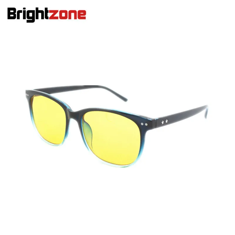 

Brightzone Classic Rivet Black-blue Gradient Blue Light Blocking UV400 Indoor Computer Gamer Glasses Oculos Sem Grau Feminino