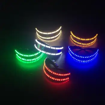 

New Fashion Luminous Glasses Led Glasses LED Clothing Stage Props Nightclub Singer Flashing Glasses