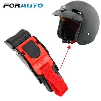 

FORAUTO Safety Quick Release Fast Buckles Adjustable Helmet Buckle Lock For Racing Car Motorbike Bike Helmet Helmet Strap Clip