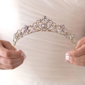 

New 1Pcs Bridal Crown Prom Headbands Fashion Rhinestone Wedding Princess Tiara Headpiece Gifts Headwear