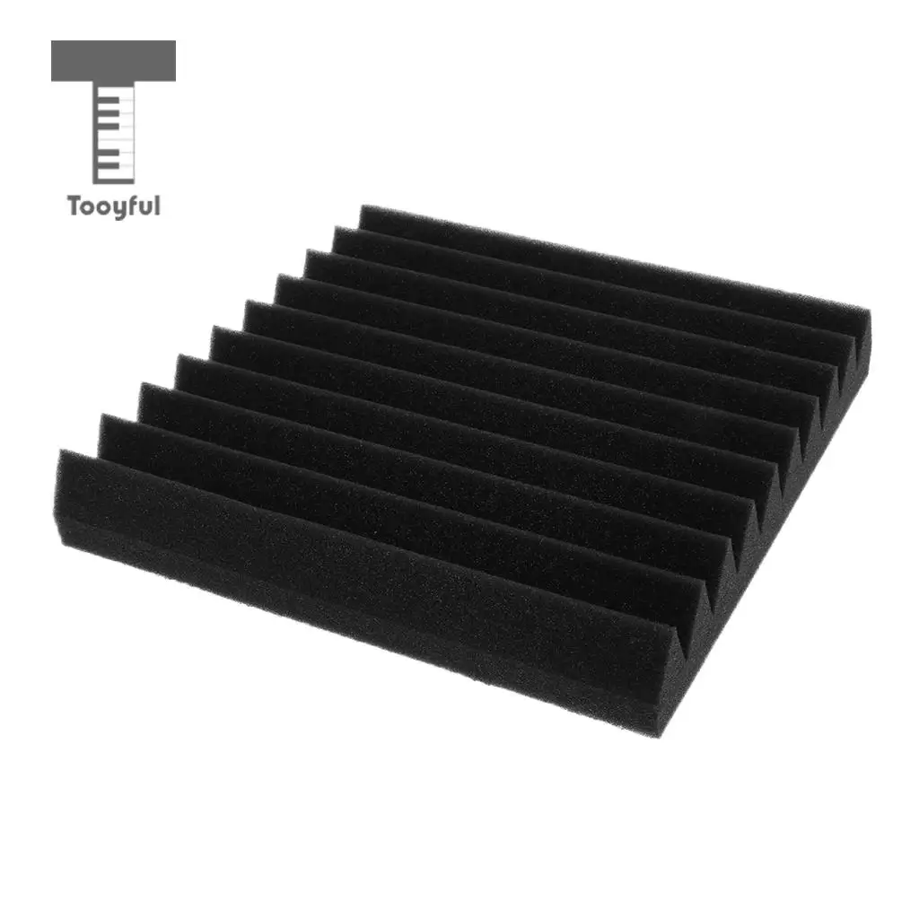 

Environmentally Acoustic Soundproof Foam Panels Nosie Dampening Sponge for Studio Office Recording House KTV Theater Black