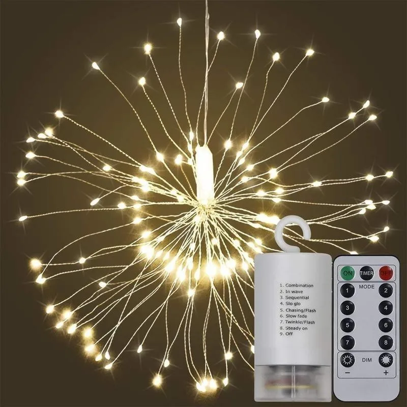 8 Models Fairy String Light Battery Operated Starburst Holiday Light With Remote Control Garden Party Home Christmas Decoration 8 Models Fairy String Light Battery Operated Starburst Holiday Light With Remote Control Garden Party Home Christmas Decoration