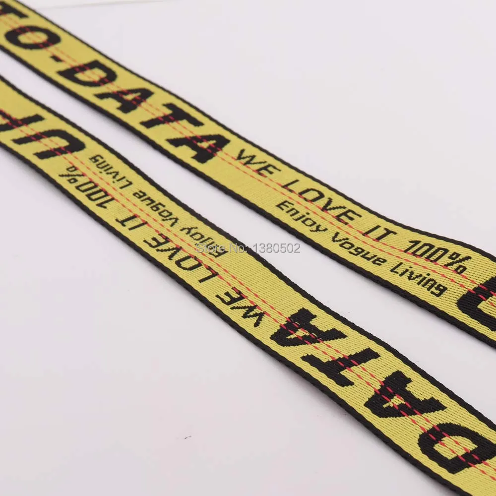 

10 yards 25mm 1inch Unique Design letter polyester/cotton Webbing for Belt backpack garment sewing accessories