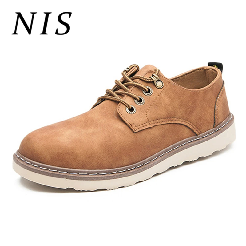 

NIS Retro Faux Suede Leather Men Flats Oxfords Office Business Work Casual Driving Sport Shoes Men Autumn Zapatillas Hombre New