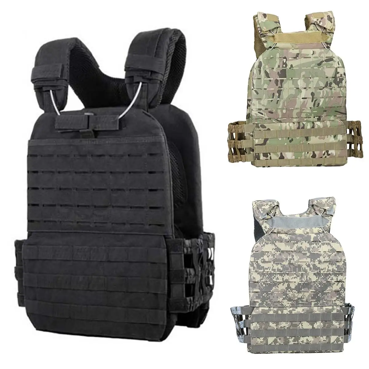 

USMC Airsoft Military Tactical Vest Molle Combat Assault Plate Carrier Tactical Vest 3 Colors CS Outdoor Clothing Hunting Vest
