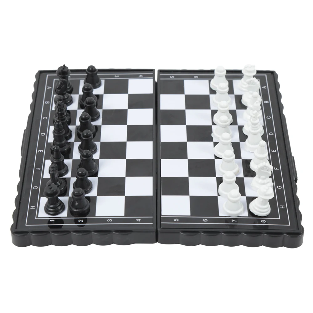 

Magnetic Board Tournament Travel Portable Chess Set New Chess Folded Board International Magnetic Chess Set playing Gift
