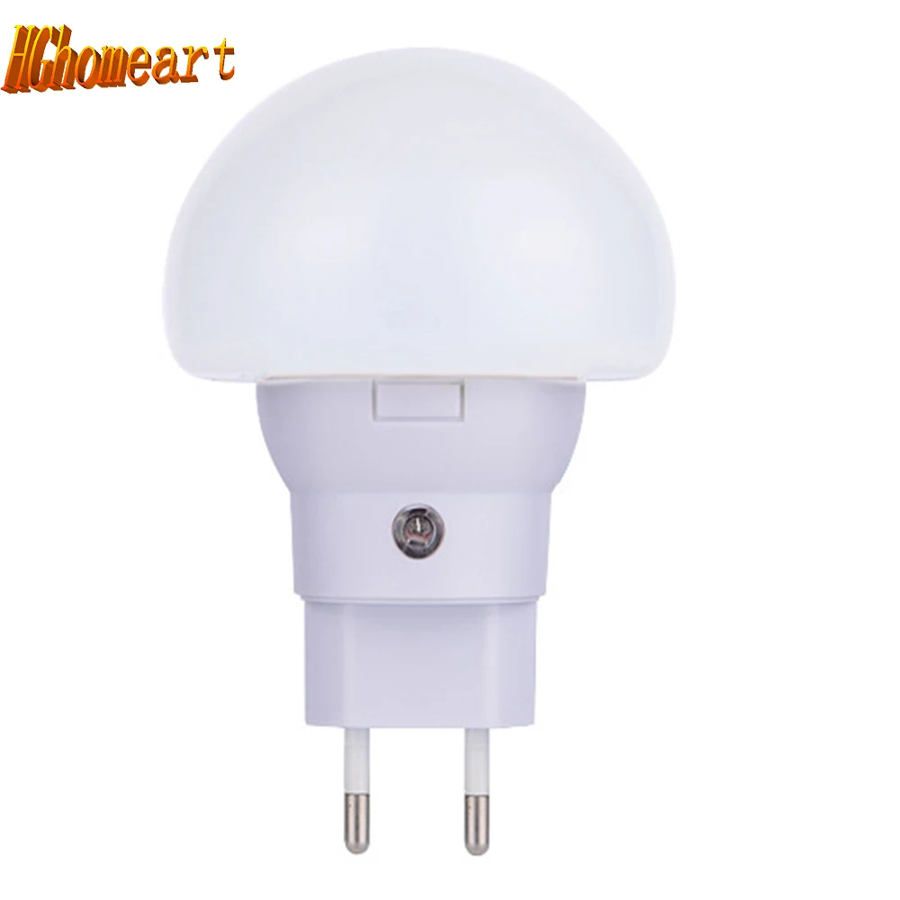 

Light Sensor Led Night Light Mushroom Lamp Baby Room Led Sensor Light Luminaria 110V-220V 3W Snail Led Energy Saving Lamp