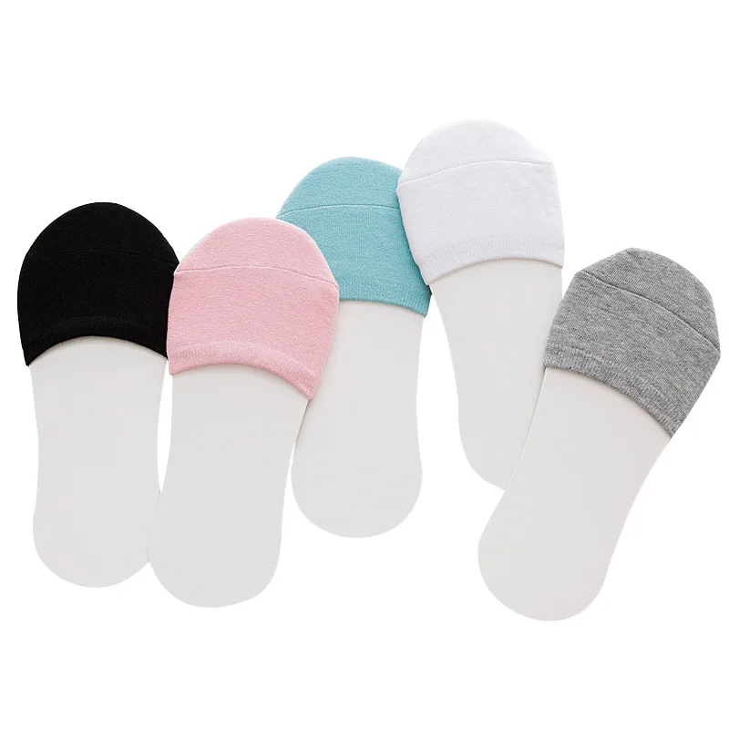 

Women's socks Invisible front feet Candy colors Cute Half socks women Mesh cotton Breathable Heels socks 2019 new