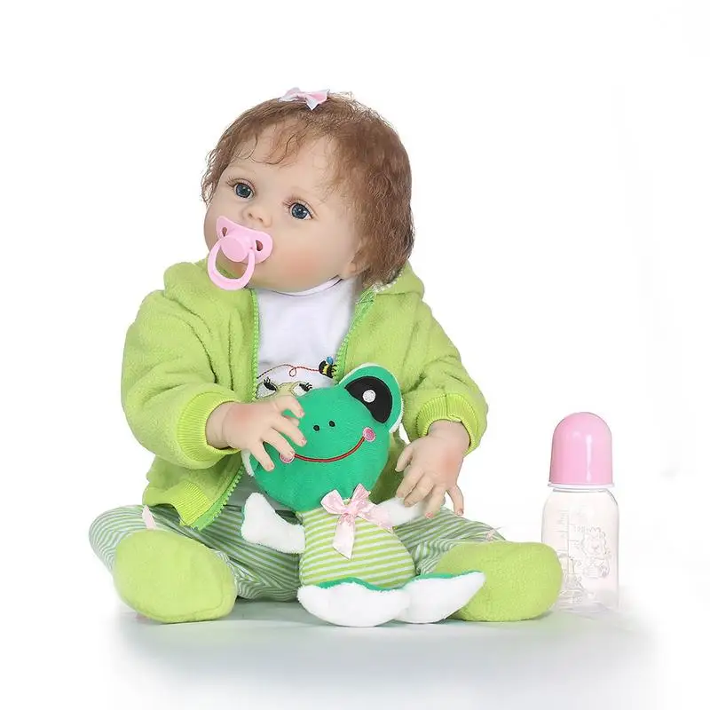 

Washable Full Silicone Coverage Lifelike Simulated Company Reborn Doll Princess Baby Doll For Children Birthday Party Girt