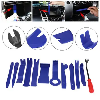 

12pcs Blue Auto Car Audio Door Dash Trim Panel Install And Removal Pry Tools Automobiles Repairing Accessories