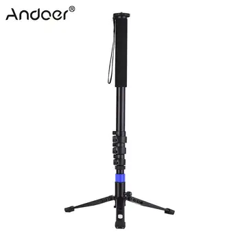 

Aluminum Alloy Flip Lock Monopod with Unipod Holder for DSLR ILDC Camera Camcorder DV 1/4 3/8 Inch Screw Mounts 4-Sections