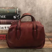 Модели в трендовом стиле ретро из натуральной кожи сумка маленькая сумка-тоут Винтаж Офисные женские туфли Сумки из натуральной кожи Брендовая Дизайнерская обувь; мягкая; Приятная Винтаж сумка через плечо