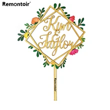 Персонализированное красочное свадебное украшение, пользовательские парные названия торт Топпер, Mr и Mrs свадебный торт Топпер на заказ Декор поставки