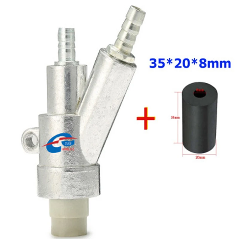 

Air Sandblaster Gun Kits Stainless Steel Spray Gun with Black Boron Carbide Nozzle DIY Replacement Power Tools