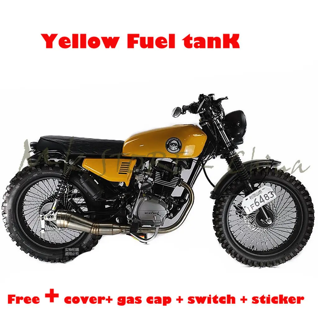 Motorcycle Fuel Oil Cafe Racer Fuel Tank Vintage Parts 9L/2.4 gallon  Modified Tank For Honda CG125