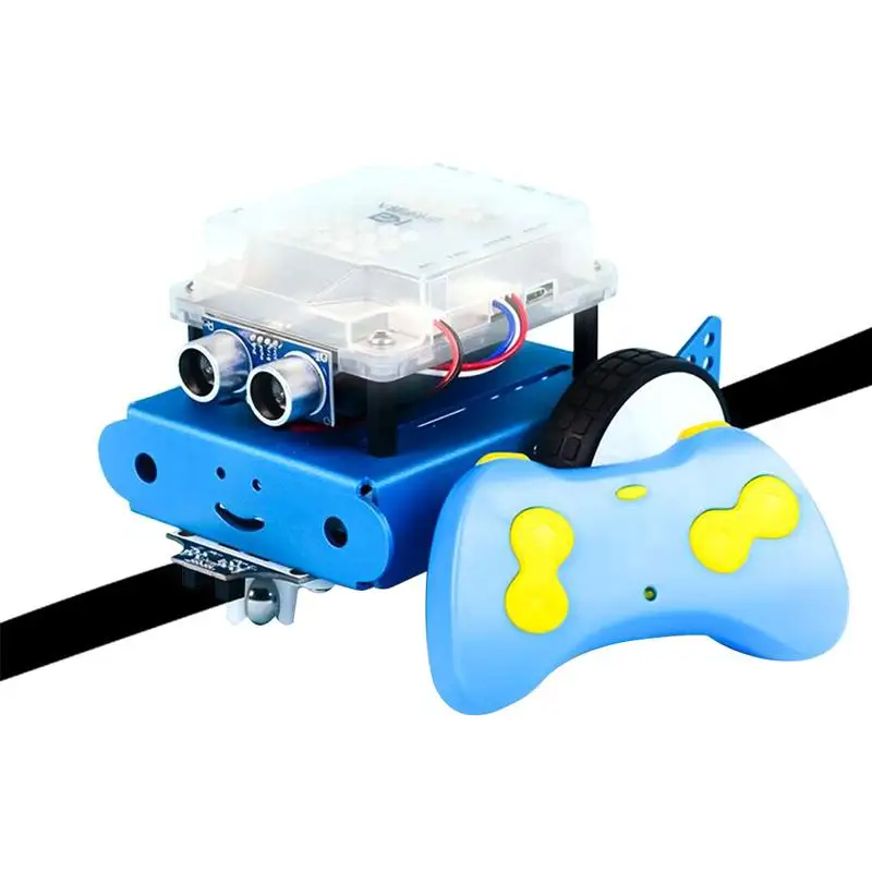 DIY Robot Car Kit With Intelligent Programming Assembled Remote Control Robot Toys Early Education Toys