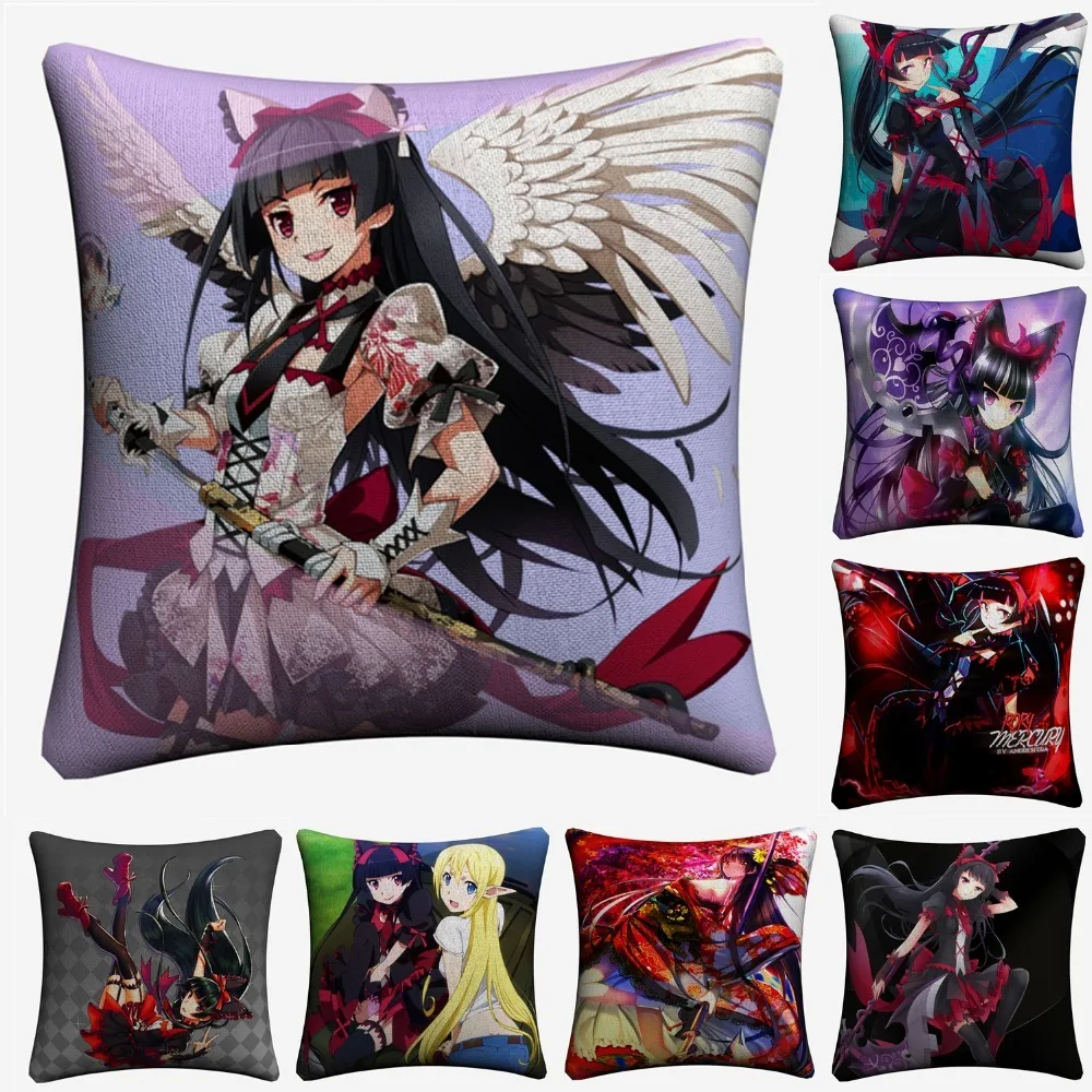 Home Decor Ornate HAPPY CAMPERS Sofa Waist Throw Cushion Cover Pillow Case Hot