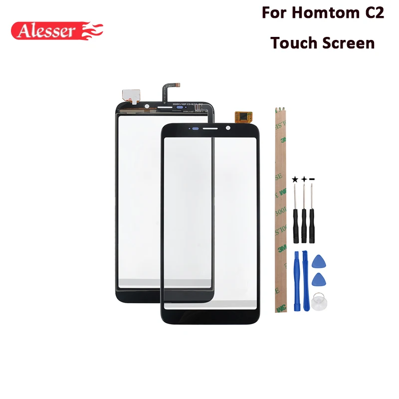 Alesser для HOMTOM C2 Сенсорный экран 5 ''отличные Запчасти ремонта спереди Стекло touch