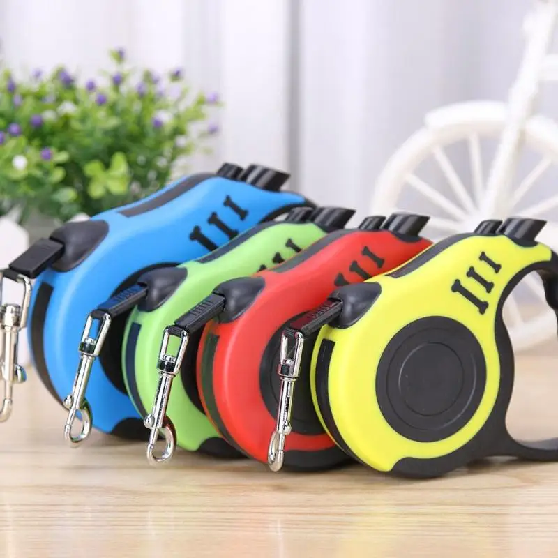 

3/5M Retractable Dog Leash Automatic Pets Dog Lead Extending Puppy Walking Running Leads For Small Medium Dogs Pet Supplies