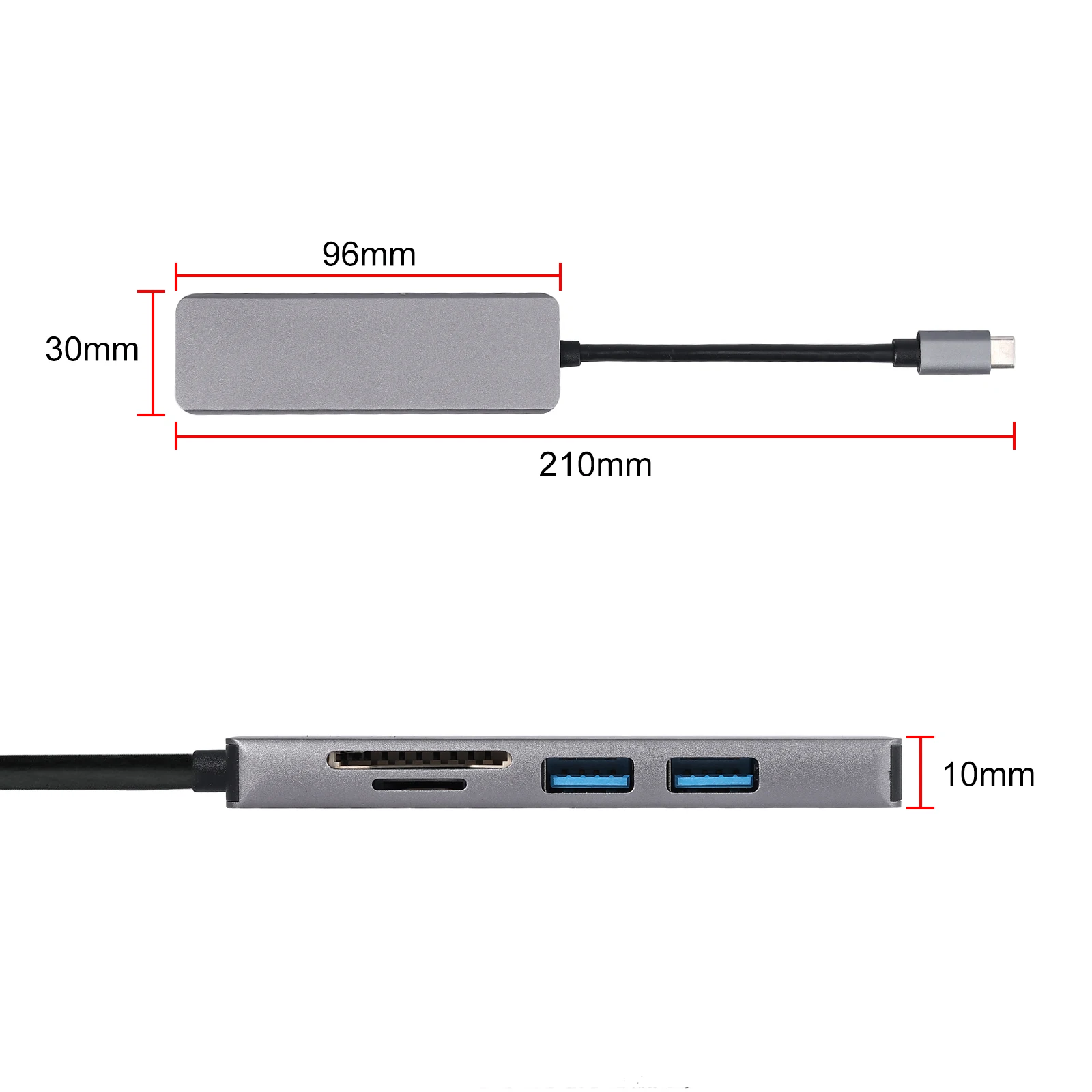 LiNKFOR 5 в 1 USB-C концентратор тип-c мульти порты USB 3,0 порты SD TF кардридер адаптер 4 к HDMI USB C type-C адаптер концентратор расширитель