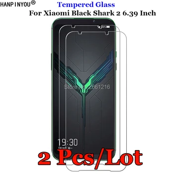 

2 Pcs/Lot For Xiaomi Black Shark2 Tempered Glass 9H 2.5D Premium Screen Protector Film For Xiaomi Black Shark 2 6.39"