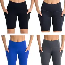 Влагу впитывающие, Дышащие Модные Спортивные шорты мода Slim Хип шорты для йоги Для женщин