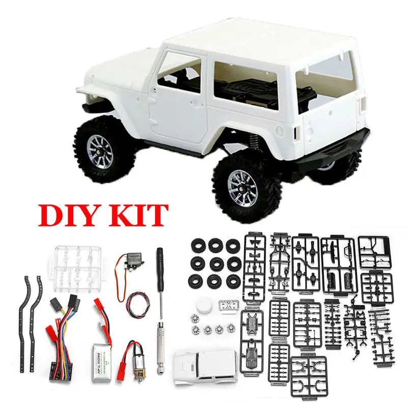 

Front And Rear Locked Axle 120r/min DIY 1:35 RC Car Model Kit 4WD Reduce Speed Motor 7.4V 260mAh Battery For Orlandoo