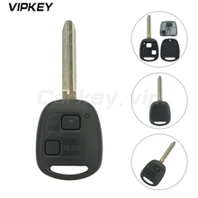 Remotekey 2 кнопки 304 МГц 4C Чип Автомобильный Дистанционный ключ для Toyota RAV4 Prado Tarago Kluger Avensis 2003-2010 транспондер Toy43