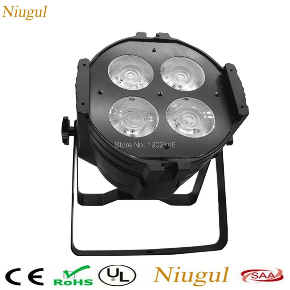 

2pcs/lot 200W COB LED Par Light /4X50W Warm White+Cold White 2in1 Aluminum DMX COB Effect Stage Theaters Churches Concert Lights