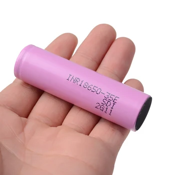 

CLAITE 4PCS 3500mah INR 18650 Battery 3.6V 13A For Samsung INR18650-35E Flattop Rechargeable 18650 Li-ion Batteries