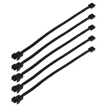 WSFS Горячая 12 дюймов 5 шт. 4 Pin PWM корпус разъема вентилятор расширение Мощность кабель для компьютера