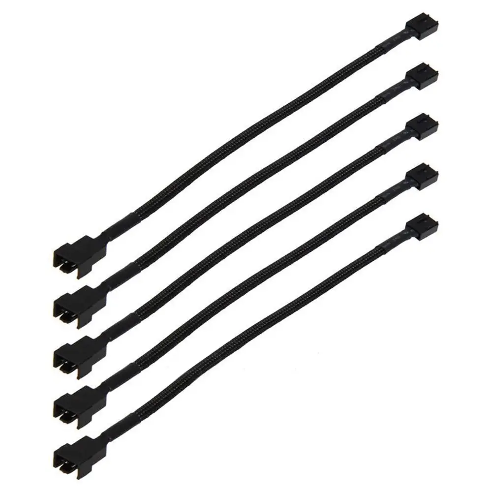 WSFS Hot 12 inch 5PCS 4 Pin PWM Connector Case Fan Extension Power Cable for Computer | Обустройство дома