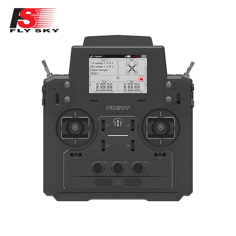 

Flysky FS-FT18 2.4G 18CH Paladin Transmitter with FS-FTR10 Receiver HVGA 3.5 Inch TFT Screen for RC Drone Quadcopter