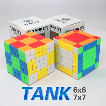 

Shengshou Tank 7x7 6x6 Cube Speed Magic Stickerless Puzzle Cubo Magico For 6x6x6 7x7x7 Stickerless Puzzle Education Toy Children