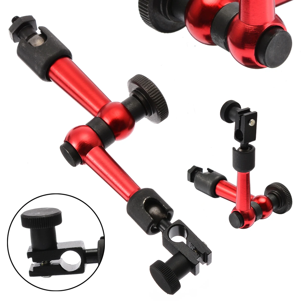 Mayitr 1Pc Dial Test Indicator Holder Universal Flexible Indicator