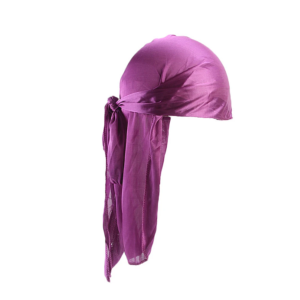 Durag InjSatin-Turban Unisexe Long et Respirant pour Homme, Chapeau de Motard, de Sauna, de Chimio, Accessoires pour Cheveux, Nouvelle Collection, 2019