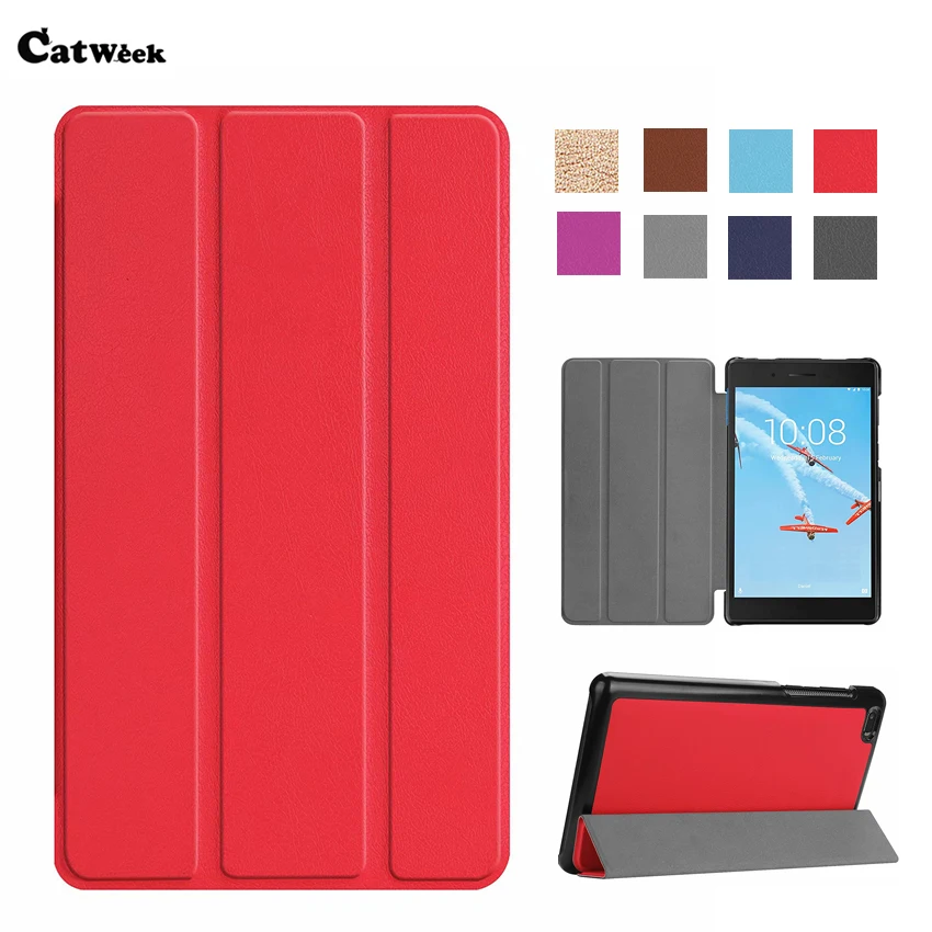 

For Lenovo Tab E7 TB-7104F PU Leather Case Cover Business Slim Protective Stand Tab E7 TB 7104F 7'' Smart Tablet PC Skin Fundas