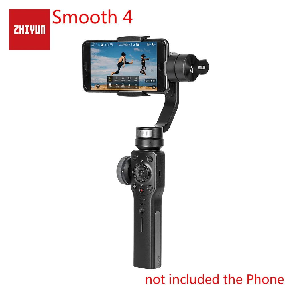 ZHIYUN Smooth 4 Смартфон Gimbal 3 оси ручной Gimbal стабилизатор смартфон для IPhone X XS samsung стабилизатор Estabilizador