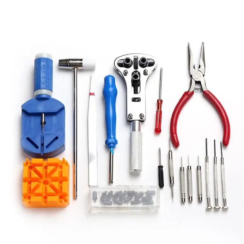 34pcs/set Watch Repair Tools Clock Watch Back Cover Remover Opener Screwdriver Watchmaker Tool Watch Repair Hand Tools Set 34pcs/set Watch Repair Tools Clock Watch Back Cover Remover Opener Screwdriver Watchmaker Tool Watch Repair Hand Tools Set